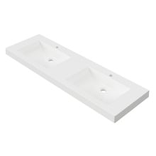 Grand Countertop with Double Integrated Basin
